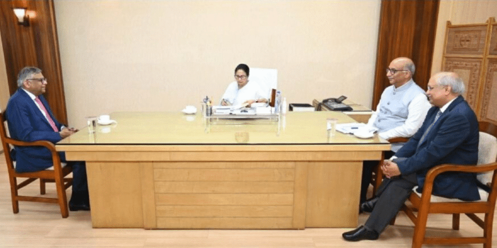 Meeting with Mamata and Tata Chairman at Nabanna Kolkata