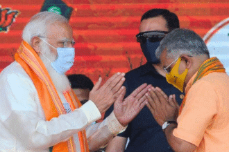 Modi with Dilip Ghosh
