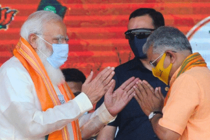Modi with Dilip Ghosh